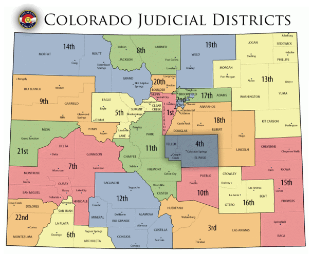 Colorado Judicial District Map